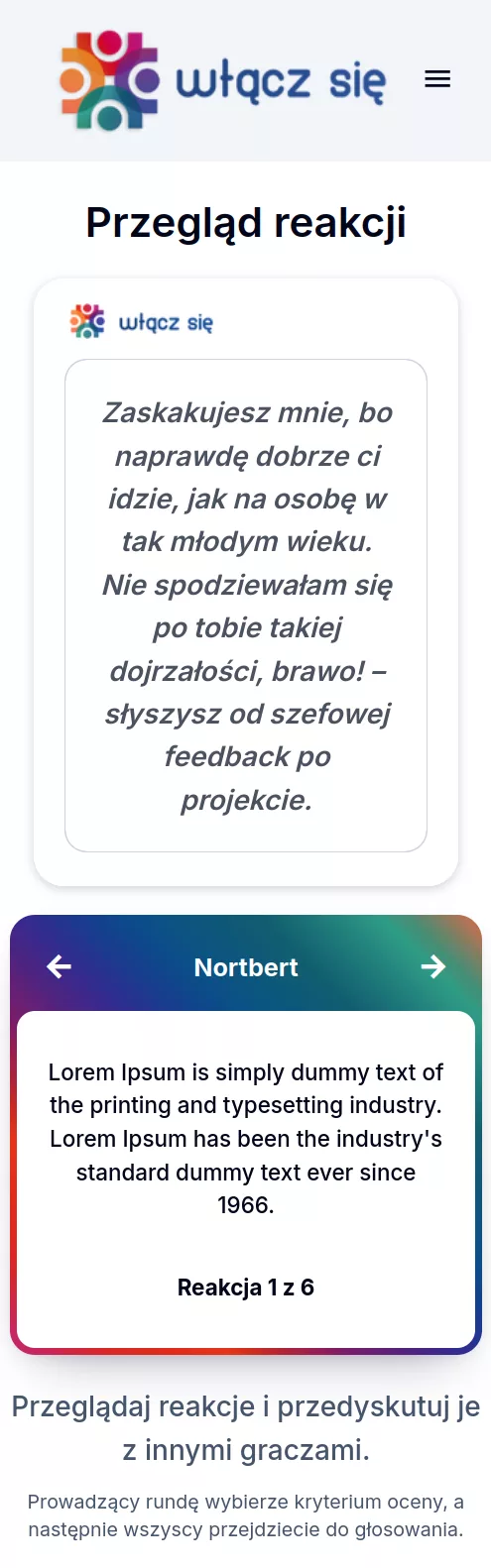 Przegląd reakcji przed głosowaniem.